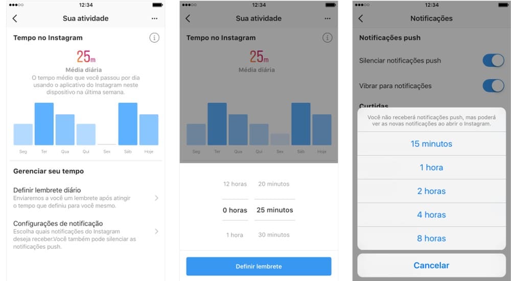 Ferramenta de controle de tempo gasta por usuário no Facebook e no Instagram, Instagram, Redes Sociais, controle de tempo, tendencia, Facebook.